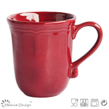 Taza de café de cerámica roja de encargo